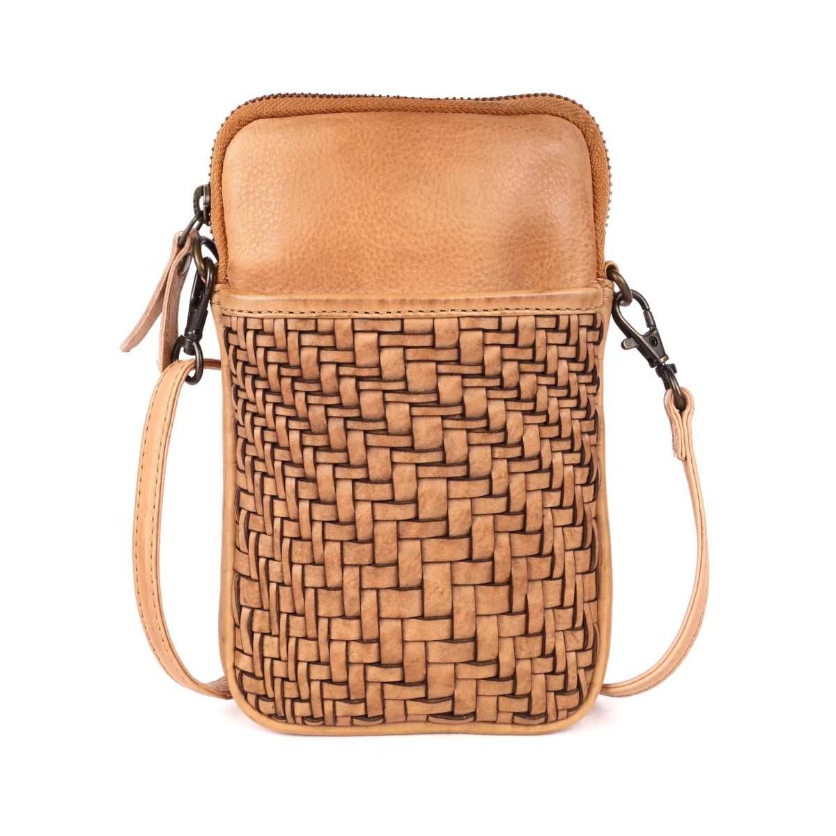 Rosebery Leather Crossbody Bag Sand