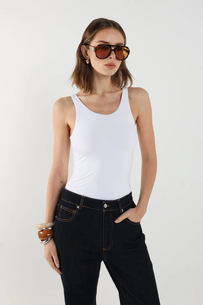 Claudia Bodysuit White