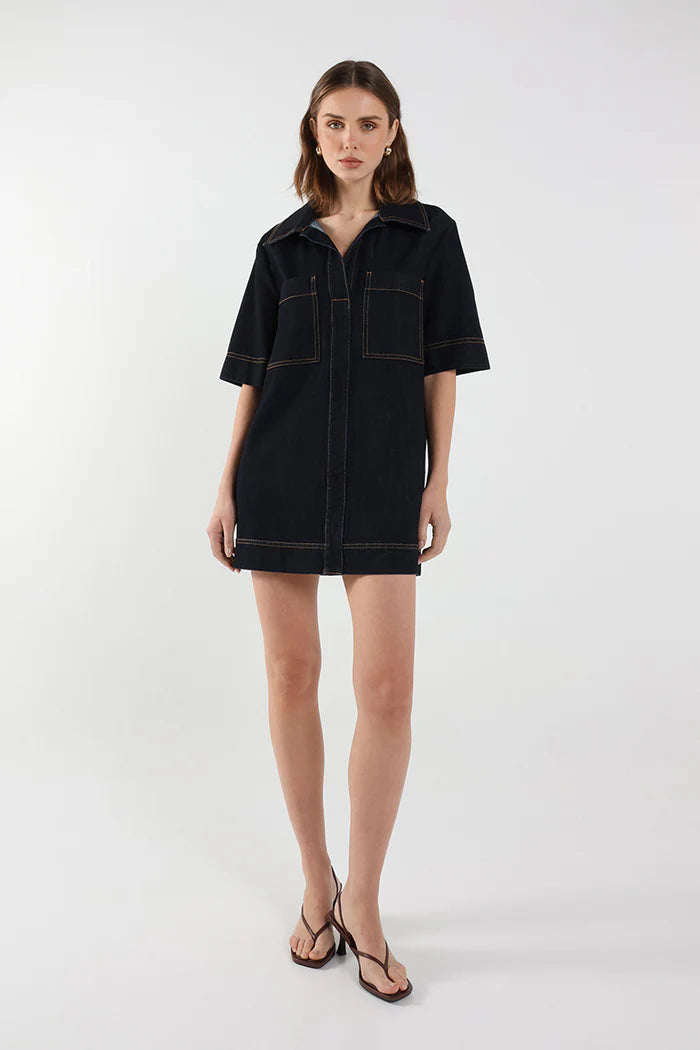 Cecilia Mini Dress Indigo