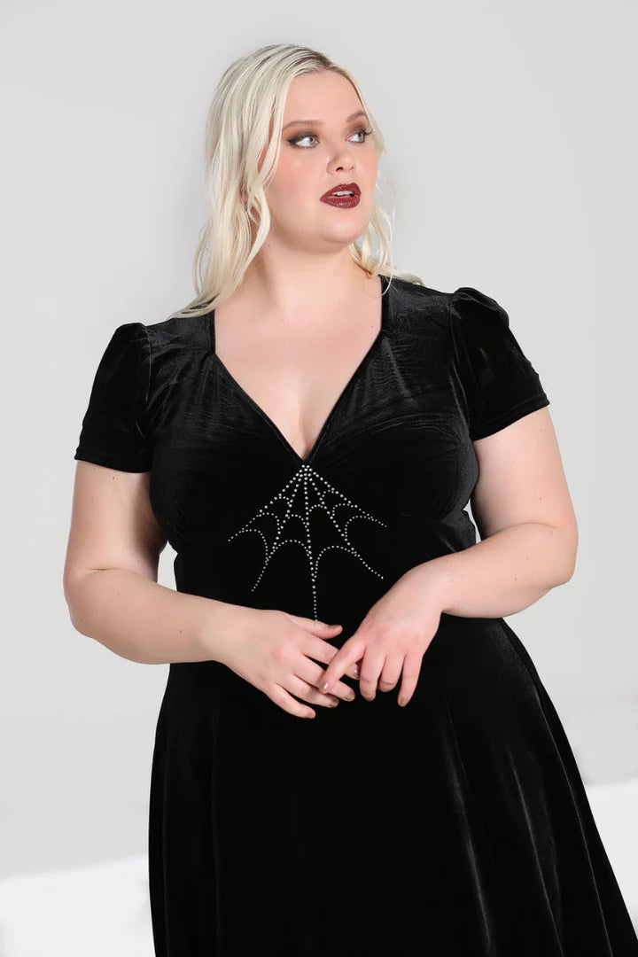 Morticia Dress Black