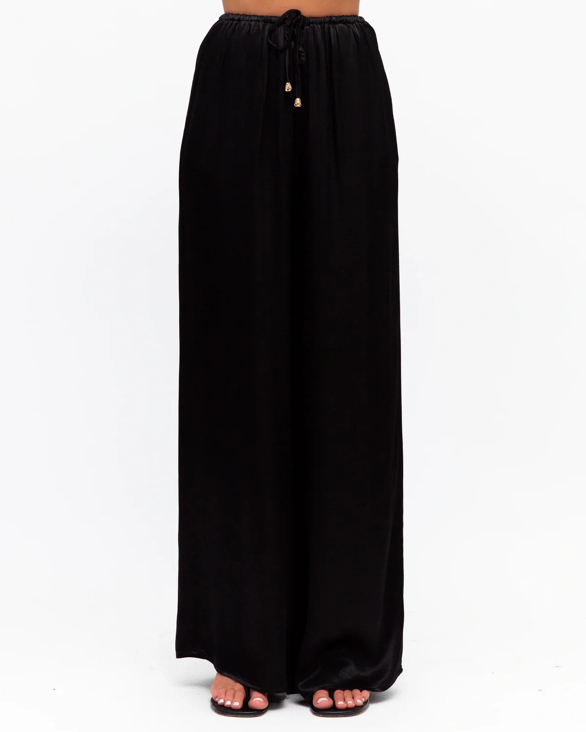 Stevie Liquid-Silk Finish Pant Black